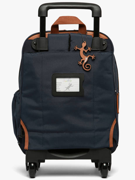 Rugzak Op Wieltjes 2 Compartimenten Vintage Urban Cameleon Blauw vintage urban SR40 ander zicht 6