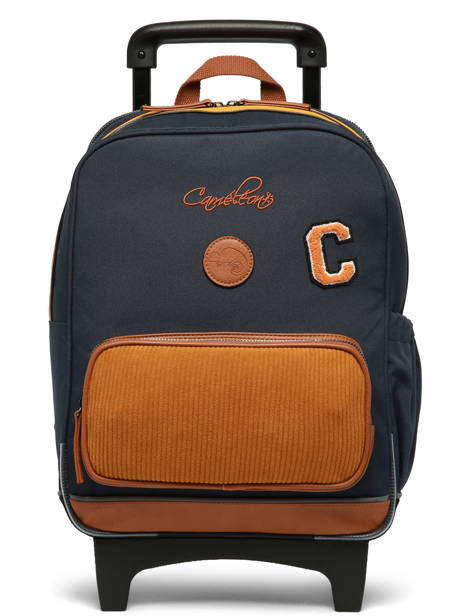 Rugzak Op Wieltjes 2 Compartimenten Vintage Urban Cameleon Blauw vintage urban SR40 ander zicht 8