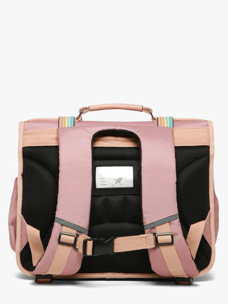 Boekentas Voor Kinderen 2 Compartimenten Vintage Fantasy Cameleon Roze vintage fantasy CA38 ander zicht 5