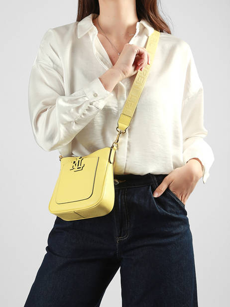Cross Body Tas Mini Cameryn Leder Lauren ralph lauren Geel cameryn 31982184 ander zicht 1