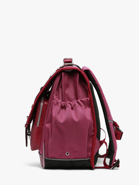 Boekentas Kinderen 3 Compartimenten Vintage Fantasy Cameleon Violet vintage fantasy CA41 ander zicht 3