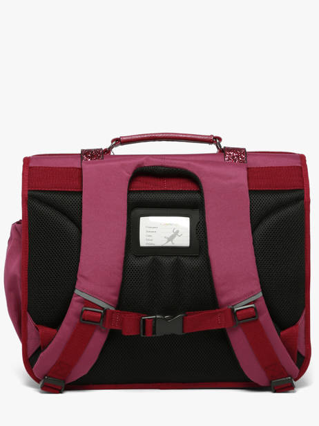 Boekentas Kinderen 3 Compartimenten Vintage Fantasy Cameleon Violet vintage fantasy CA41 ander zicht 5