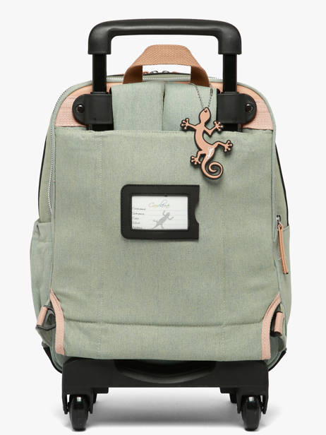 Rugzak Op Wieltjes 2 Compartimenten Vintage Fantasy Cameleon Groen vintage fantasy SR40 ander zicht 6