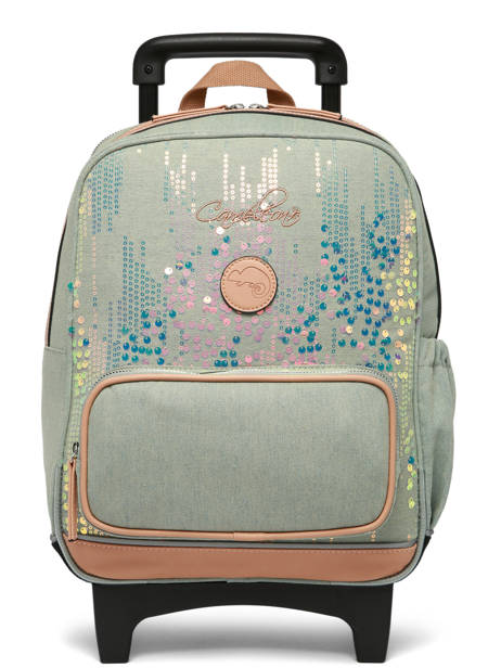 Rugzak Op Wieltjes 2 Compartimenten Vintage Fantasy Cameleon Groen vintage fantasy SR40 ander zicht 8