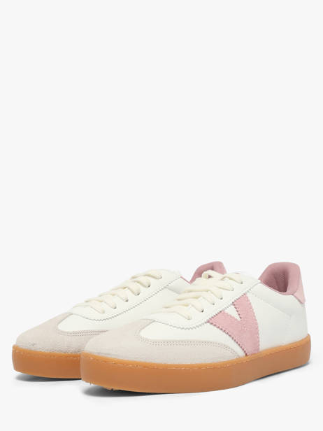 Sneakers Uit Leder Victoria Wit women 1126206 ander zicht 1