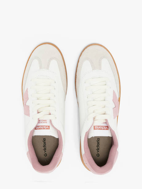 Sneakers Uit Leder Victoria Wit women 1126206 ander zicht 3