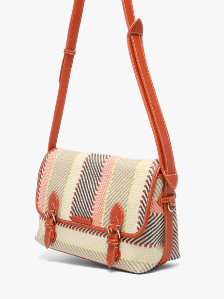 Cross Body Tas Loulou Cuir Et Raphia Paul marius Veelkleurig raphia LOULORAP ander zicht 2