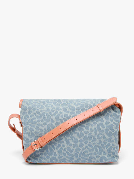 Cross Body Tas Loulou Denim Luipaard Paul marius Blauw denim leo LOULODEL ander zicht 4