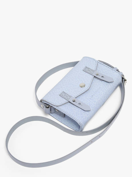 Cross Body Tas Le Mini Indispensable Lavande Leder Paul marius Blauw lavande MINILAV ander zicht 2