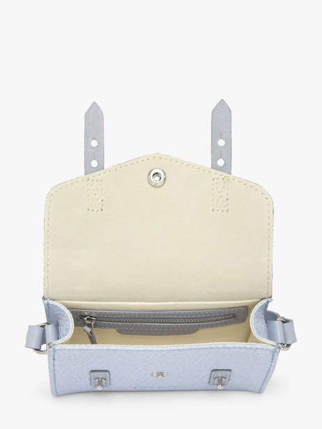 Cross Body Tas Le Mini Indispensable Lavande Leder Paul marius Blauw lavande MINILAV ander zicht 3