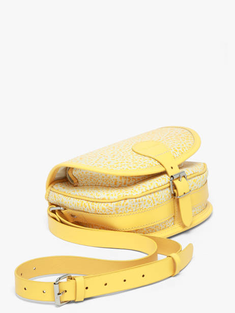 Cross Body Tas Le Bohémien Citronade Leder Paul marius Geel citronade BOHEMCIT ander zicht 2