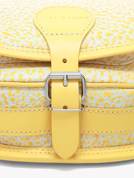 Cross Body Tas Le Bohémien Citronade Leder Paul marius Geel citronade BOHEMCIT ander zicht 3