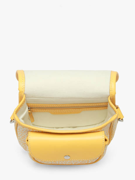 Cross Body Tas Le Bohémien Citronade Leder Paul marius Geel citronade BOHEMCIT ander zicht 4