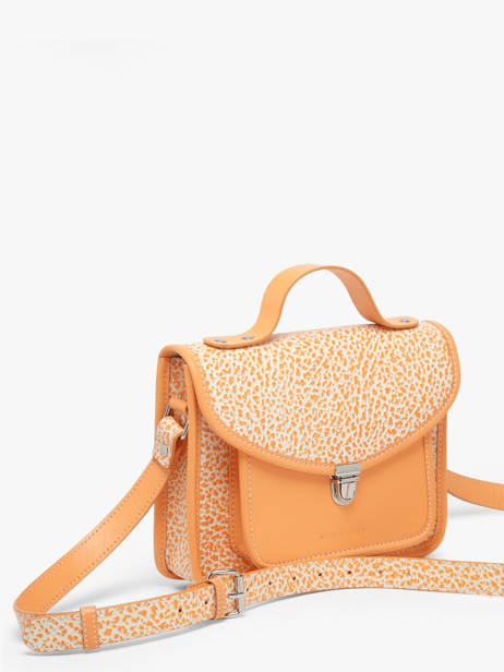 Cross Body Tas Melle George Orangeade Leder Paul marius Oranje orangeade GEORGORA ander zicht 2