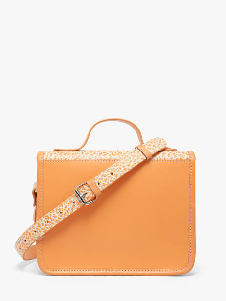 Cross Body Tas Melle George Orangeade Leder Paul marius Oranje orangeade GEORGORA ander zicht 4
