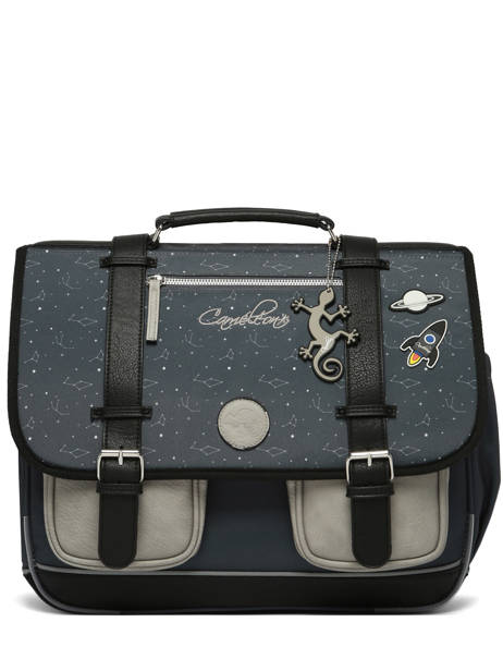 Boekentas 3 Compartimenten Vintage Urban Cameleon Grijs vintage urban CA41 ander zicht 7