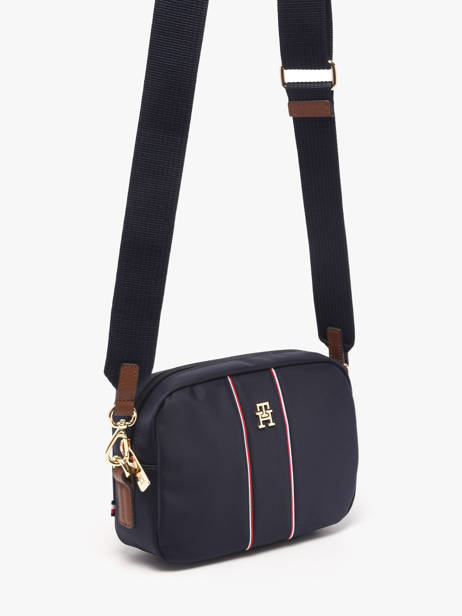 Cross Body Tas Popette Nylon Tommy hilfiger Blauw popette AW17710 ander zicht 2