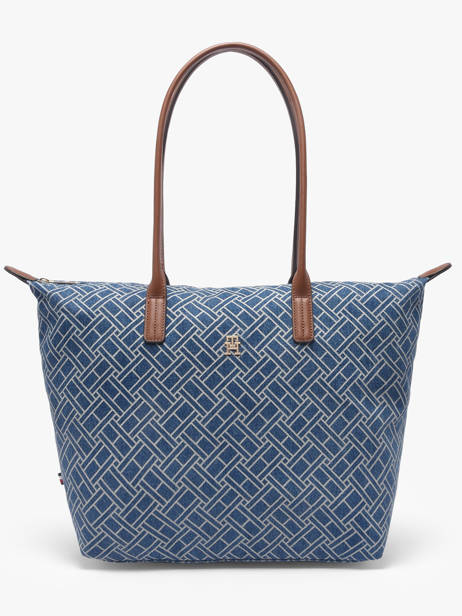 Schoudertas Popette Katoen Tommy hilfiger Blauw popette AW18613