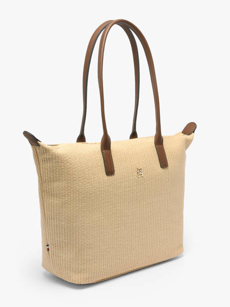 Schoudertas Popette Polyurethaan Tommy hilfiger Bruin popette AW18528 ander zicht 2