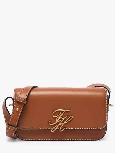 Cross Body Tas Th Script Leder Tommy hilfiger Bruin th script AW18399