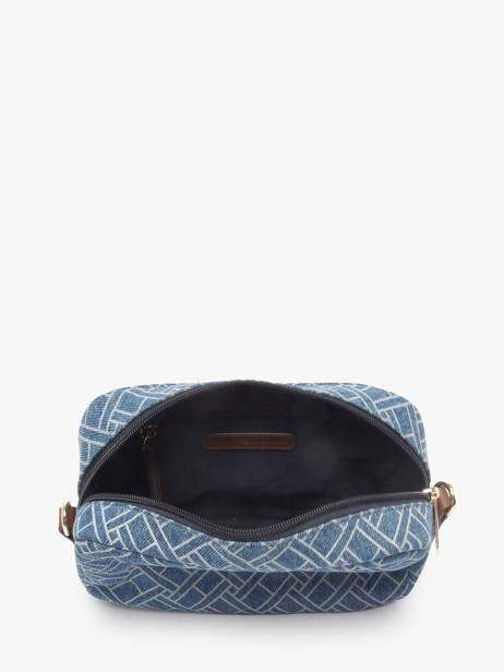 Cross Body Tas Popette Katoen Tommy hilfiger Blauw popette AW18610 ander zicht 3