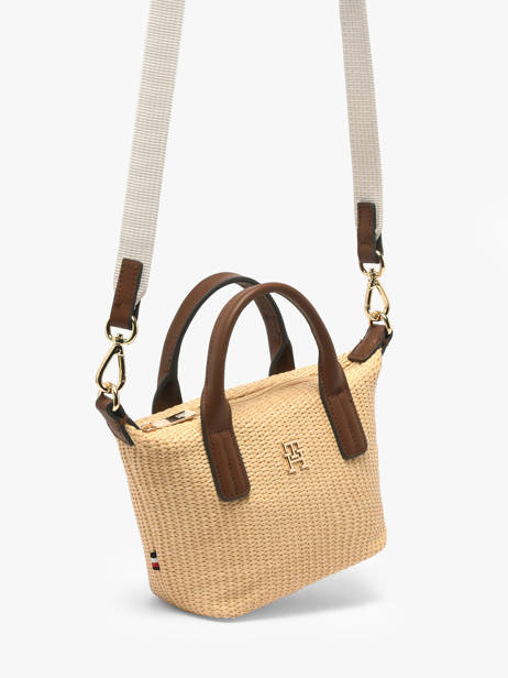 Cross Body Tas Popette Polyurethaan Tommy hilfiger Bruin popette AW18526 ander zicht 2