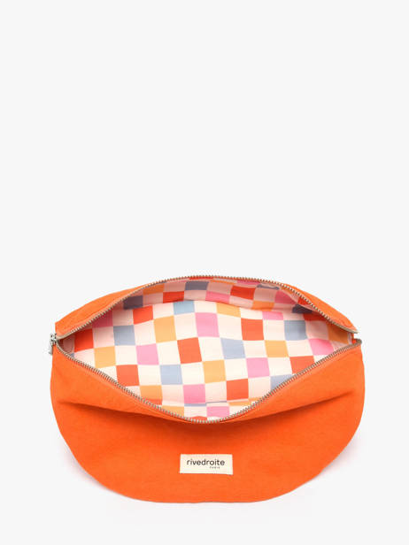 Belt Bag Custine Gerecycleerd Katoen Rivedroite Oranje timeless CUSTITIM ander zicht 3