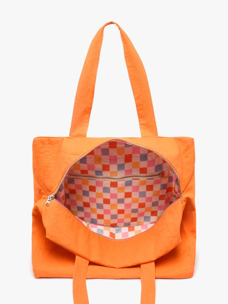 Schoudertas A4 Célestins Gerecycleerd Katoen Rivedroite Oranje timeless CELESTIM ander zicht 3