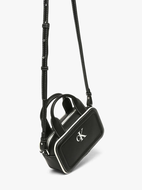 Cross Body Tas Contrast Calvin klein jeans Zwart contrast 4F1257G ander zicht 2