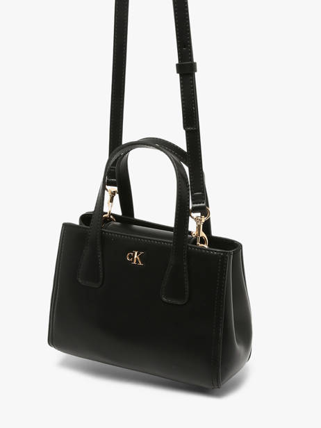 Handtas Ck Mini Calvin klein jeans Zwart ck mini 4F3520G ander zicht 2