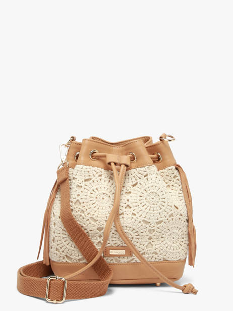 Cross Body Tas Antibes Katoen Les tropeziennes Beige antibes TZ03