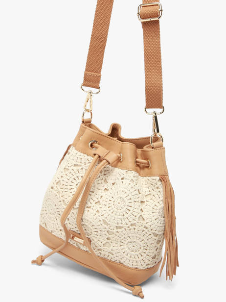Cross Body Tas Antibes Katoen Les tropeziennes Beige antibes TZ03 ander zicht 2