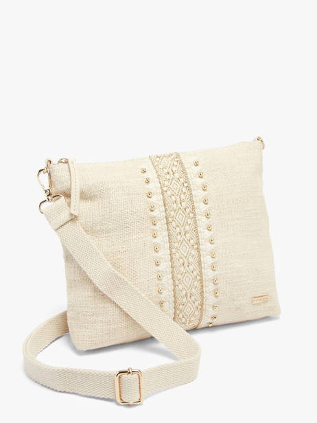 Cross Body Tas Bandol Katoen Les tropeziennes Beige bandol TZ02 ander zicht 2