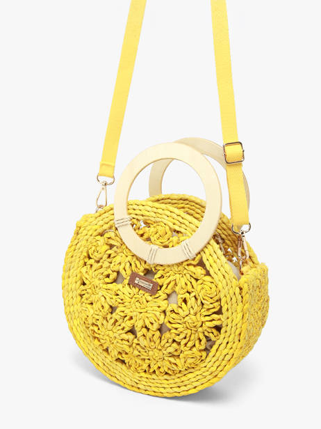 Cross Body Tas Mediterranee Papier Les tropeziennes Geel mediterranee TZ03 ander zicht 2