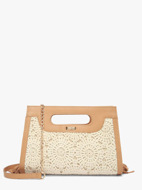 Cross Body Tas Antibes Katoen Les tropeziennes Beige antibes TZ02