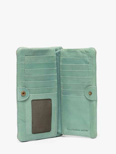 Portefeuille Leder Biba Blauw heritage BT34 ander zicht 1