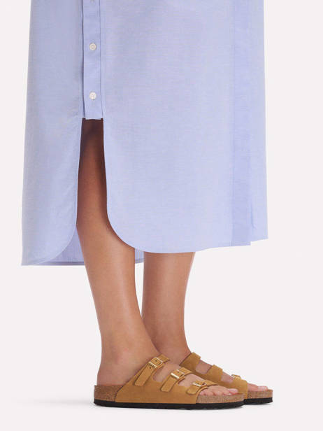 Slippers Uit Leder Birkenstock Bruin women 1031867 ander zicht 1