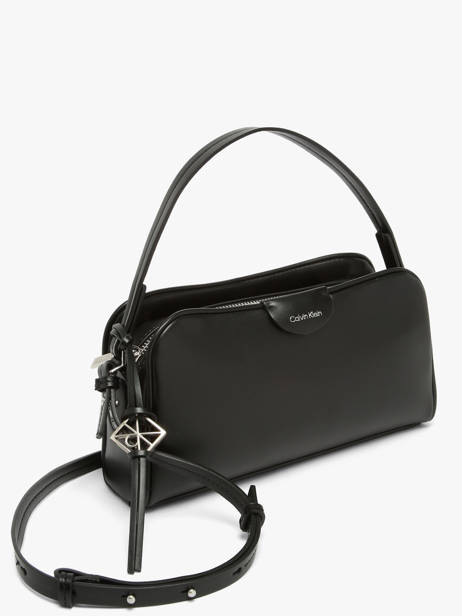 Cross Body Tas Emblem Trio Calvin klein jeans Zwart emblem trio 4F3370G ander zicht 2