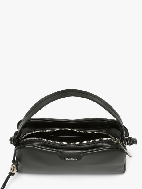 Cross Body Tas Emblem Trio Calvin klein jeans Zwart emblem trio 4F3370G ander zicht 3