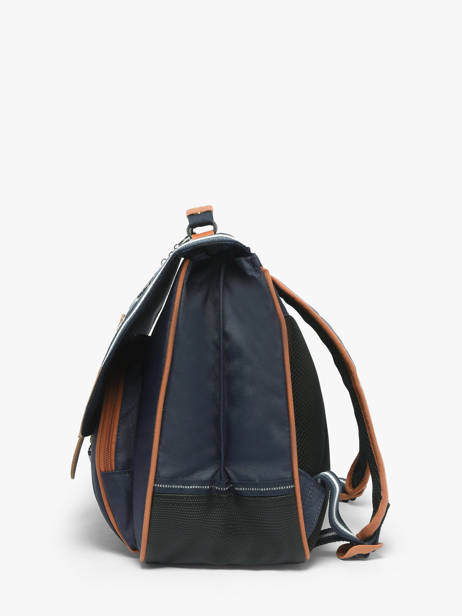 Boekentas 2 Compartimenten Tann's Blauw les fantaisies g 38208 ander zicht 2