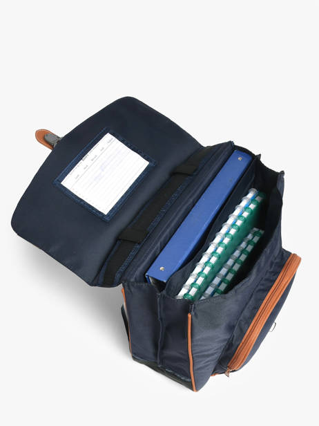 Boekentas 2 Compartimenten Tann's Blauw les fantaisies g 38208 ander zicht 3