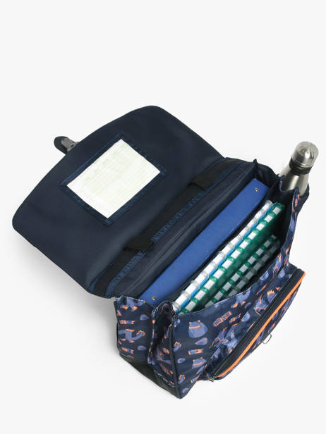 Boekentas 2 Compartimenten Tann's Blauw les fantaisies g 38155 ander zicht 3