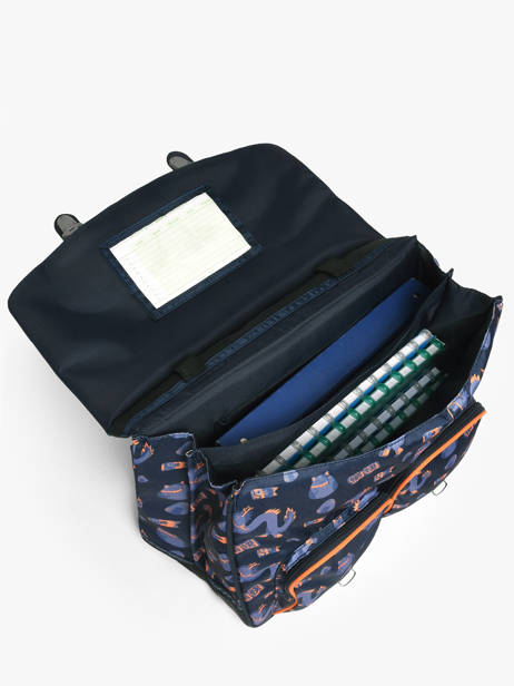 Boekentas 2 Compartimenten Tann's Blauw les fantaisies g 41155 ander zicht 3