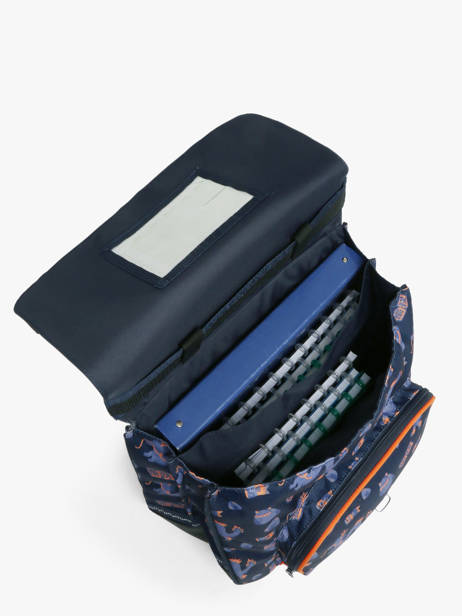 Boekentas Op Wieltjes 2 Compartimenten Tann's Blauw les fantaisies g 42155 ander zicht 3