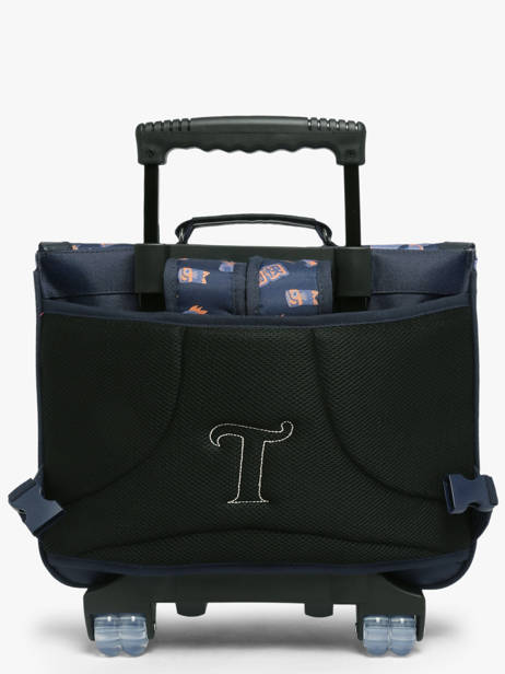 Boekentas Op Wieltjes 2 Compartimenten Tann's Blauw les fantaisies g 42155 ander zicht 5