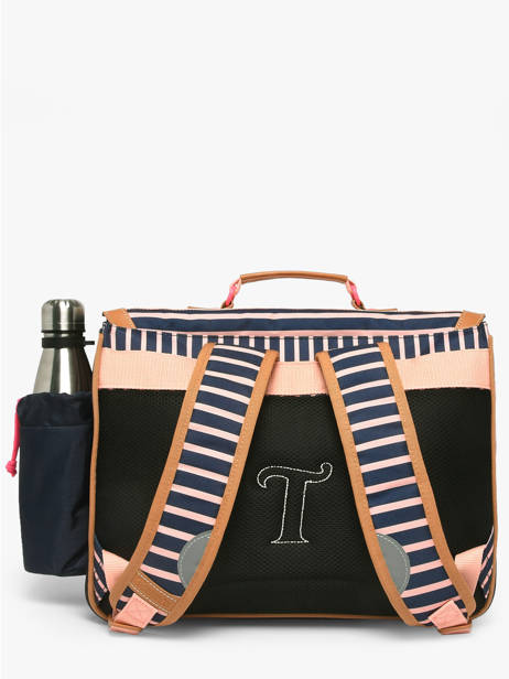 Boekentas 2 Compartimenten Tann's Blauw armor lux 38175 ander zicht 4