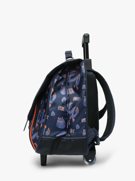 Boekentas Op Wieltjes 2 Compartimenten Tann's Blauw les fantaisies g 43155 ander zicht 2