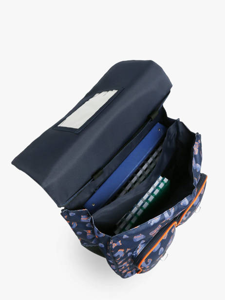 Boekentas Op Wieltjes 2 Compartimenten Tann's Blauw les fantaisies g 43155 ander zicht 3