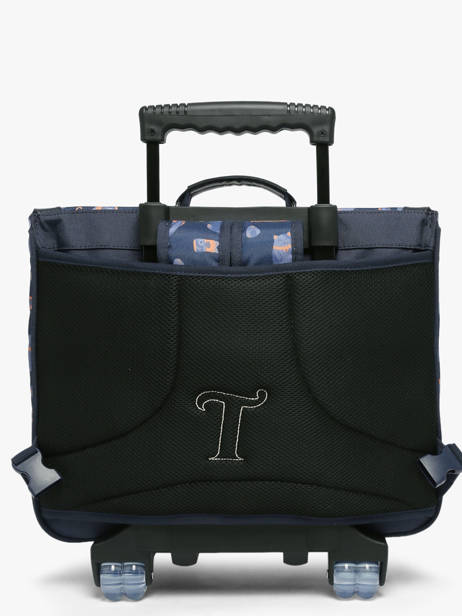Boekentas Op Wieltjes 2 Compartimenten Tann's Blauw les fantaisies g 43155 ander zicht 5