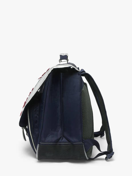Boekentas 2 Compartimenten Tann's Blauw les fantaisies f 41268 ander zicht 2